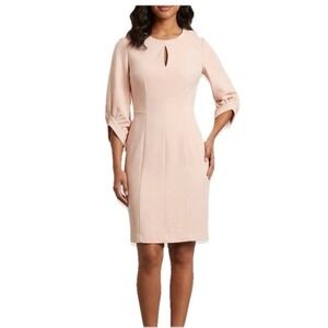 calvin klein brown suede dress Size 6 Calvin Klein Camel Faux Suede Dress
